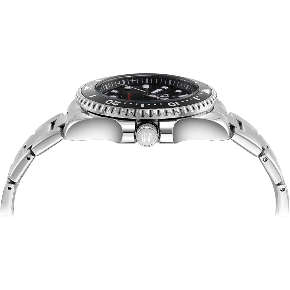 Aibu Silver Black Quartz Watch Water Resistant Men's Business Casual Suit Gift