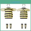 Bee And Ladybug Kids Cosplay Costume With Wings For Halloween Festival Dressup