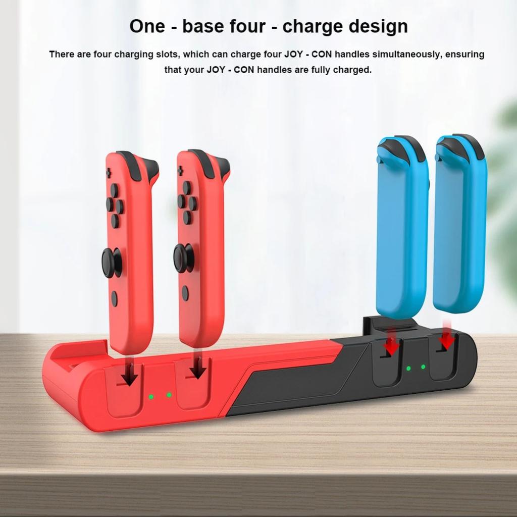 Joycon Charging Dock for Nintendo Switch and OLED with Daul Game Card Slot and Usb Hub Game Controller Charging Stand for Switch