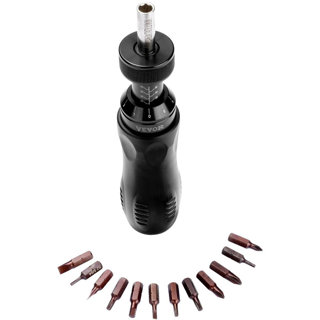 Adjustable Torque Screwdriver 1/4" Range 10-70 In/lb W/ 1 In-lb Increment