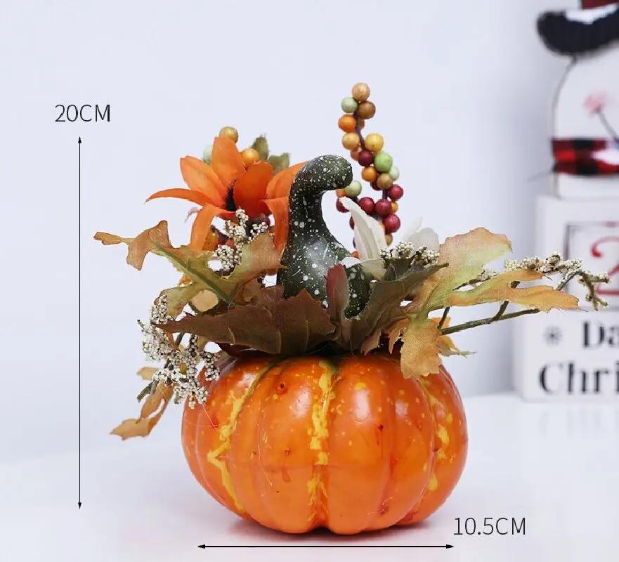 

New Halloween Desktop Living Room Decoration Foam Pumpkin Scene Arrangement Mini Fake Pumpkin Creative Indoor Decoration Supplie as shows