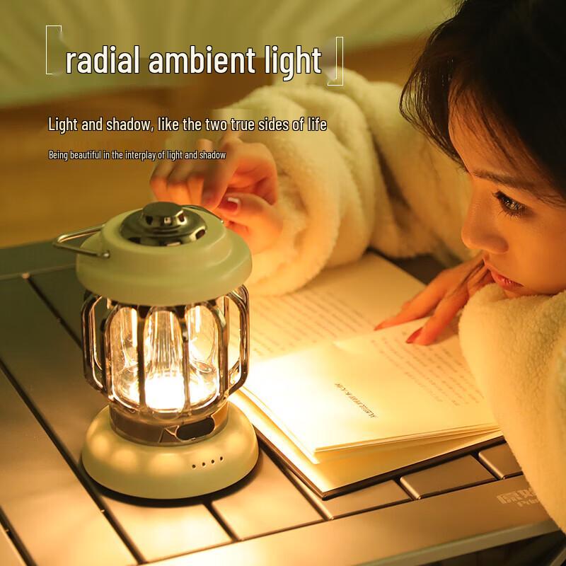Yuanshiran Retro Rechargeable Camping Lantern