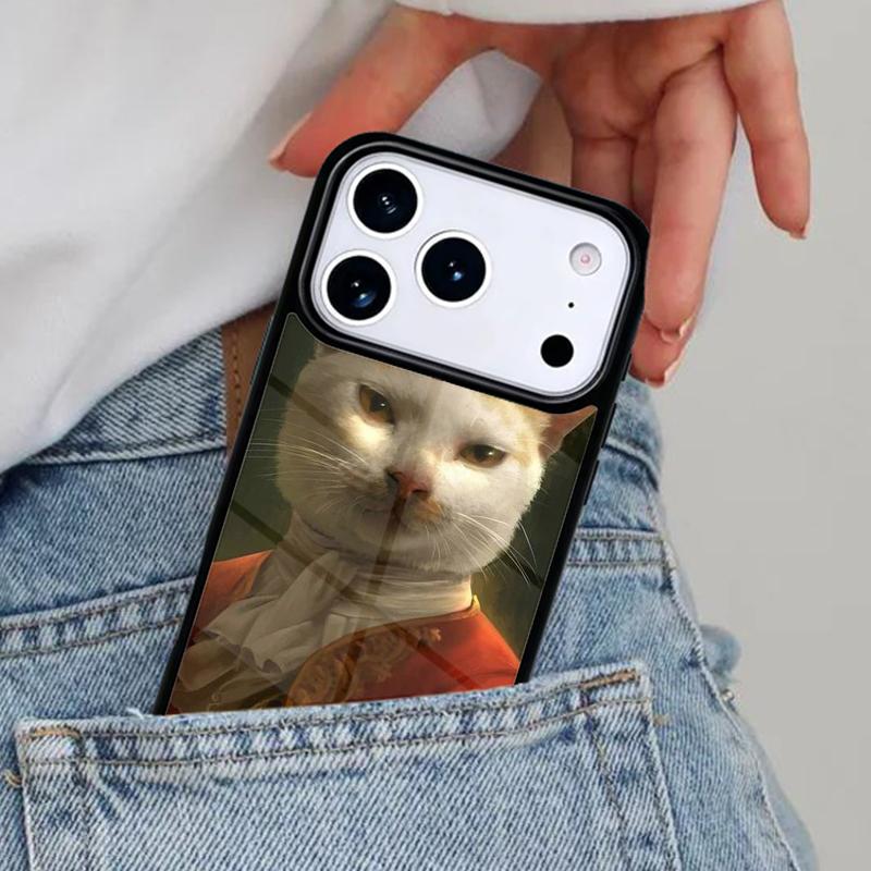 Renaissance Cats Rich Art Phone Case for iPhone 17ProMax 12 13 14 15 16e 17 Pro Max Plus Air Cover