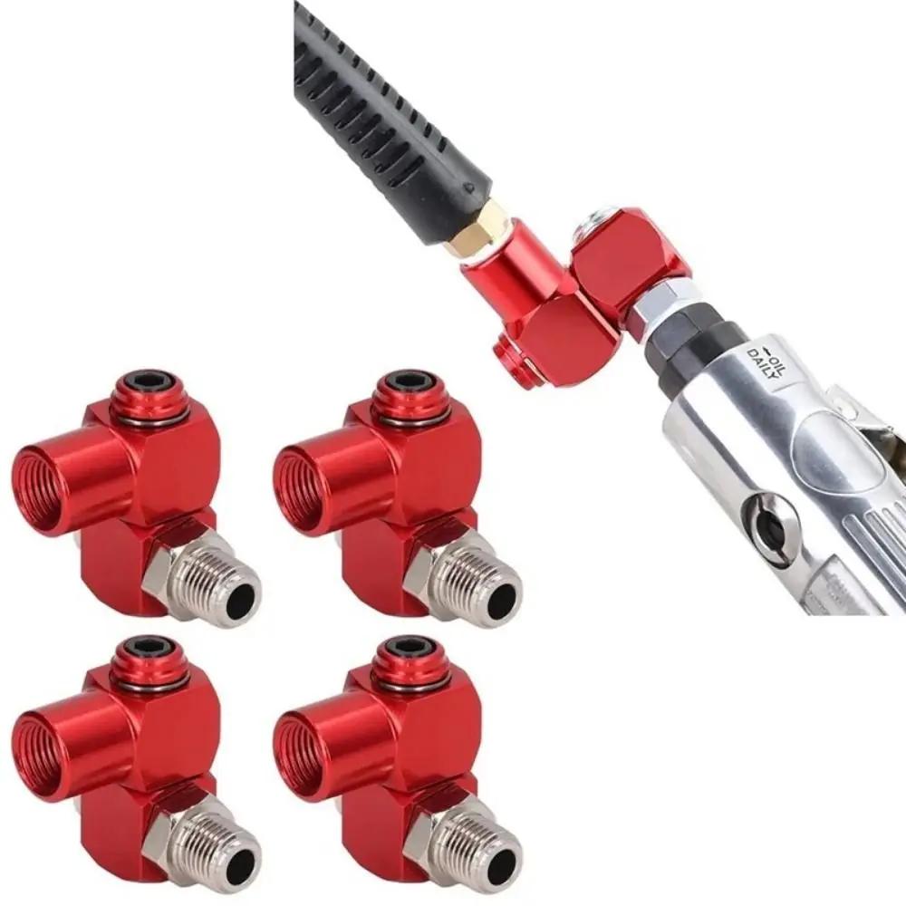 New 1/4 Inch Pneumatic Fitting 360 Degree Aluminum Swivel Fitting Tool Adapter NPT Air Tool Swivel Air Hose Connector