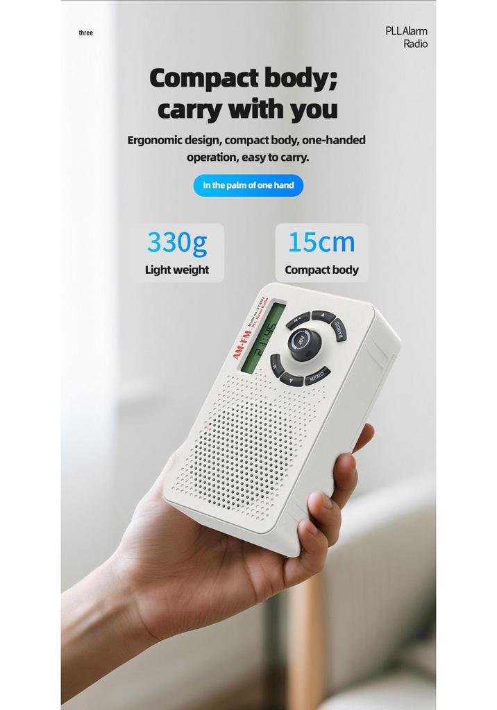 High-Quality All-Band Portable Radio for Home and Elderly (2025 Model)