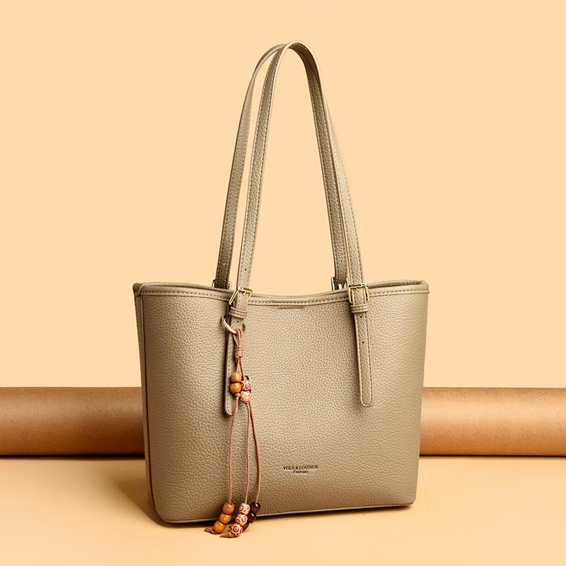 Neue PU-Handtaschen für Damen 2026, große Kapazität, einfarbig, Retro, lässig, hohe Qualität, leichter Luxus, vielseitig, für den Weg zur Arbeit, Umhängetaschen