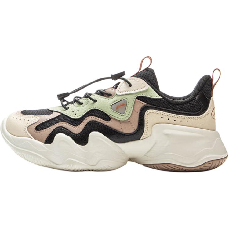 Li Ning Kids Sports Lifestyle Series Alien Versatile Comfortable Rebound Low-Top Casual Shoes Unisex sneaker Gray Black YKCV250-3