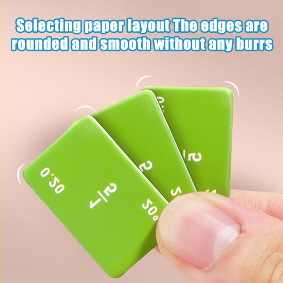 1/2 Sets Magnetic Fraction Demonstration Book Percentage Decimal Fraction Learning Magnetic Tiles Circles Educational Fraction Puzzle Teaching