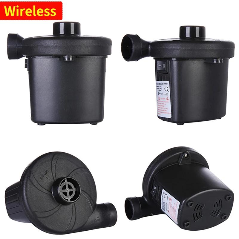 220V/12V Elektrische Aufblaspumpe Schneller Luftfüllkompressor mit 3 Düsen für Auto Camping Rettungsboje Boot Kissen