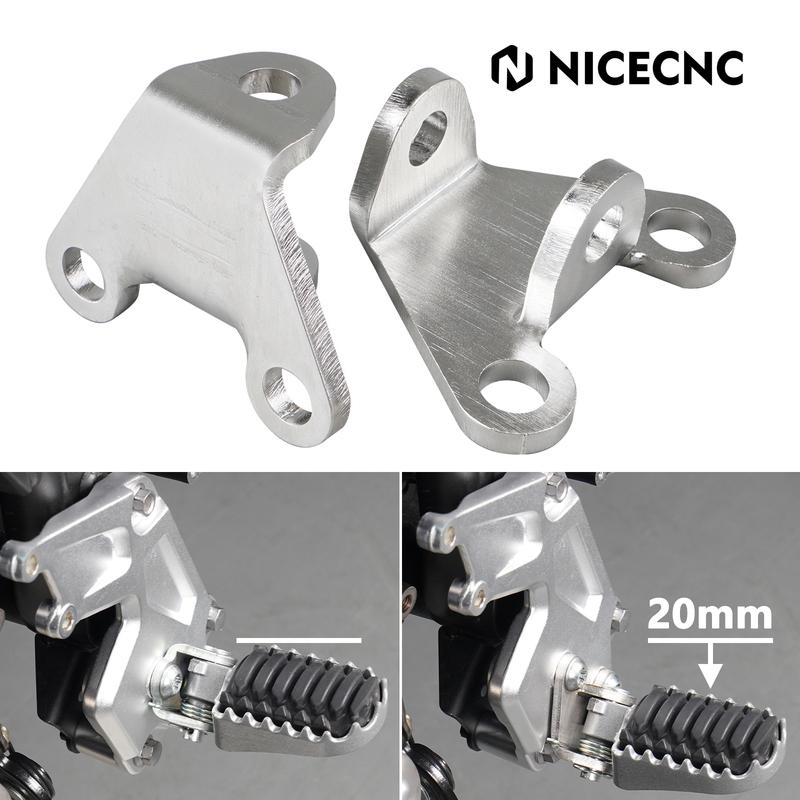For 2019-2024 Yamaha Tenere 700 XTZ700 Footrests Footpeg Lowering Brackets for Yamaha Tenere 700 Rally 20-24 Tenere 700 WR 2022