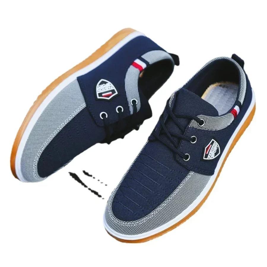 2025new Men's Casual Shoes Vulcanized Work Loafers Mesh Lightweight Man Sports Shoes Canvas Shoes for Men Zapatos Paramens Shoes