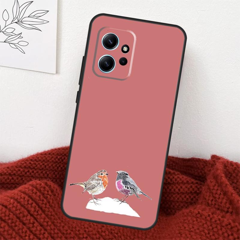 Robins Bird Case For Xiaomi Redmi Note 14 13 12 11 10 15 Pro Plus Cover For Redmi 15 15C 10C 12C 13C 14C