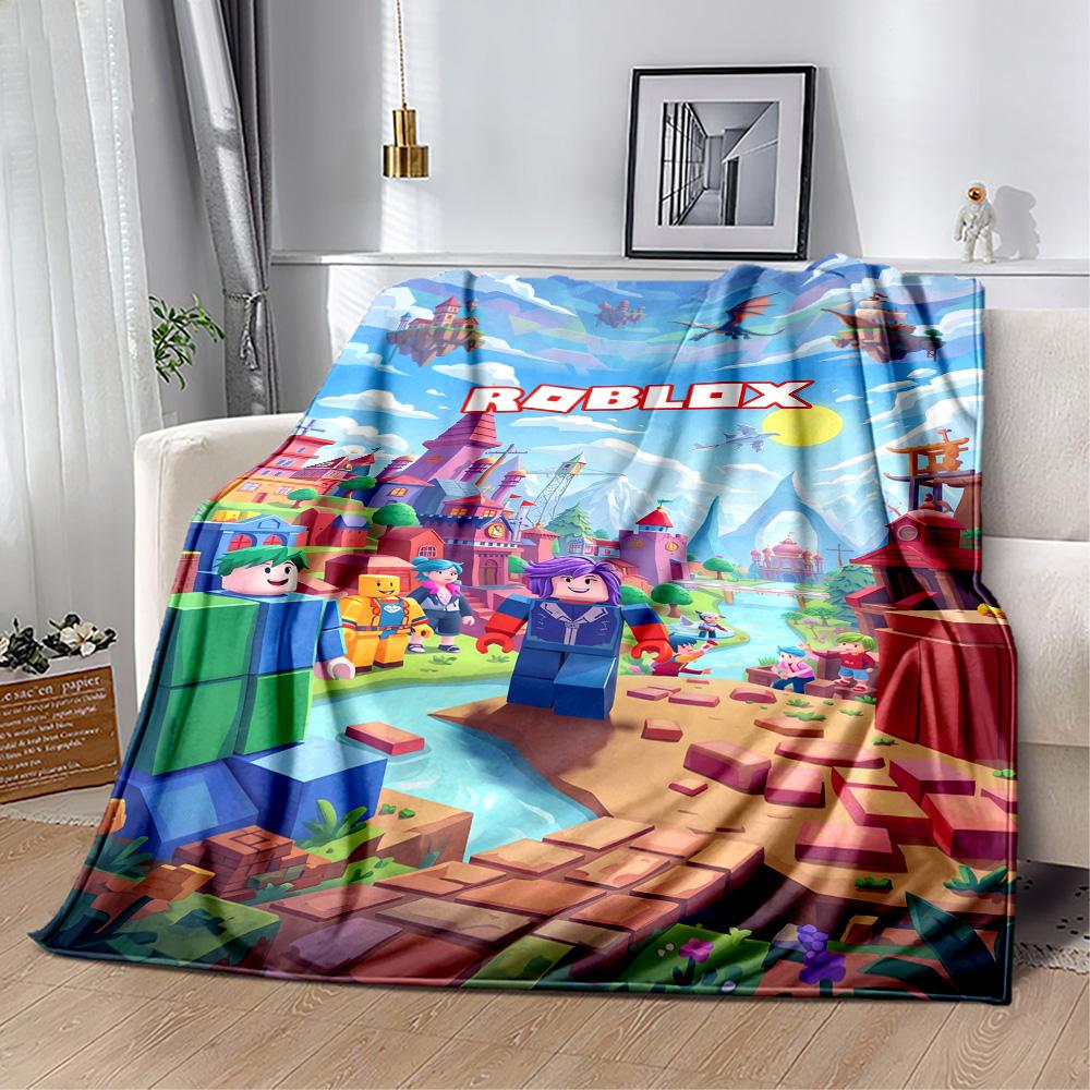 Roblox 185 Blanket Comfortable Perfect for Bed Office Chair Couch All-Season Use Modern Perfect Gift for Relatives and Friends