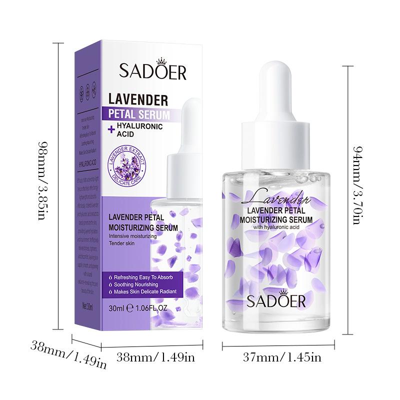 Lavender Petal Serum 30ml Hydrating Moisturizing Moisturizing Serum Skin Care Products