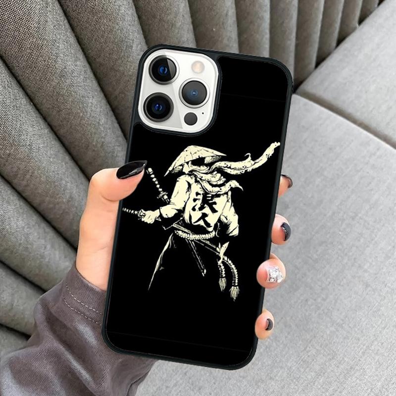 Samurai Phone Case For iPhone 17 Air 16 16e 15 13 14 Pro Max 11 12 Plus 2022 MAX Shell Cover Coque