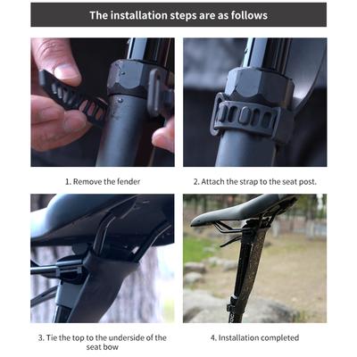 Bike Seatpost Mudguard Adjustable Bicycle Dropper Seatpost Protector Easy To Install Bicycle Seat Tube Mudguard for Cycling