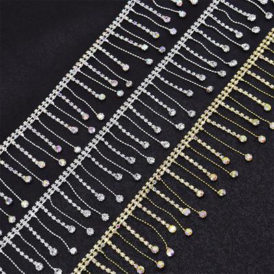 Tassel Chain DIY Accessories, Hand-stitched Drill Claw Chain Accessories, Rhinestone Chains