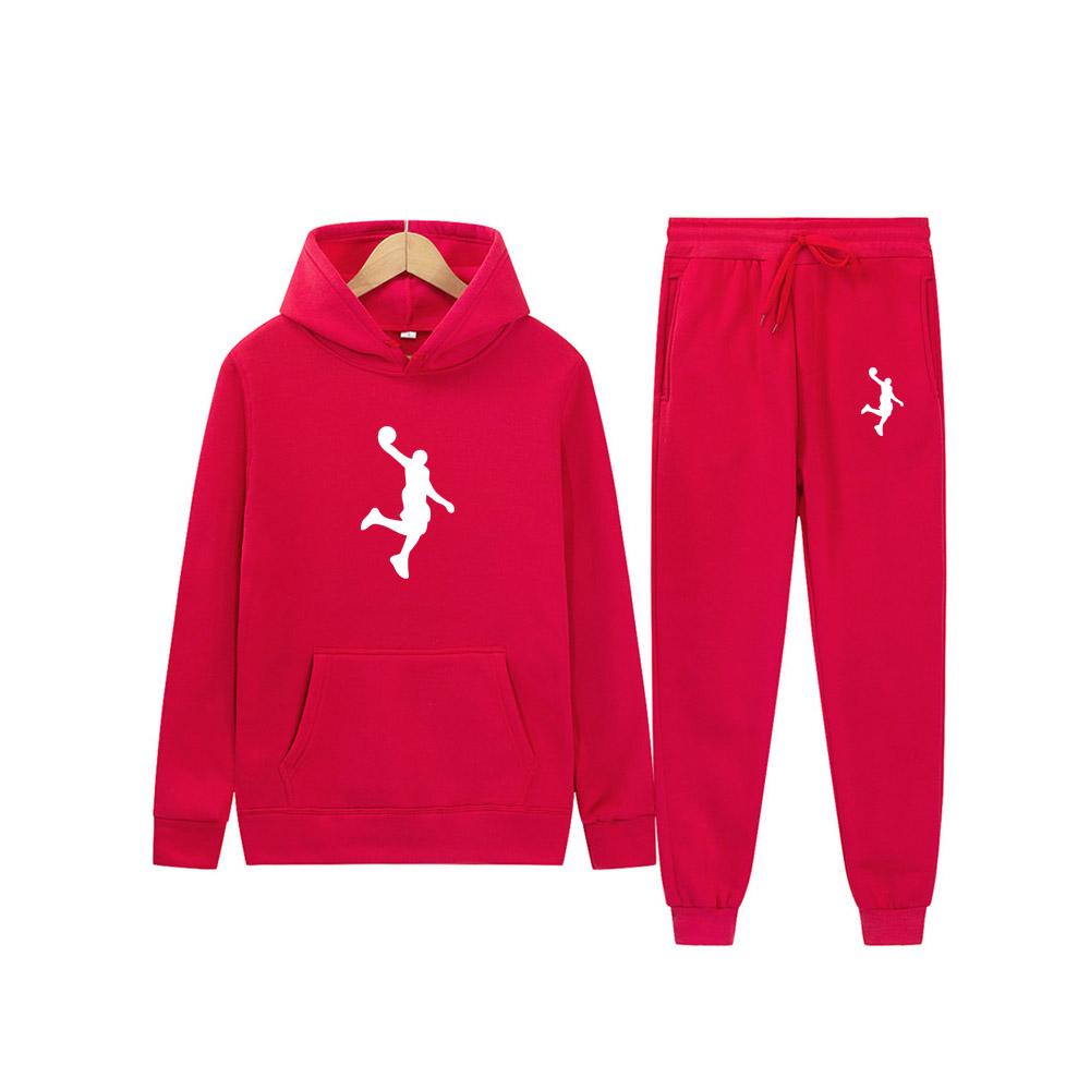 Conjunto de sudadera con capucha para hombre y mujer, chndal informal con  forro polar rojo, pantalones de marca negros, moda de invierno comprar a  buen precio — entrega gratuita, reseñas reales con