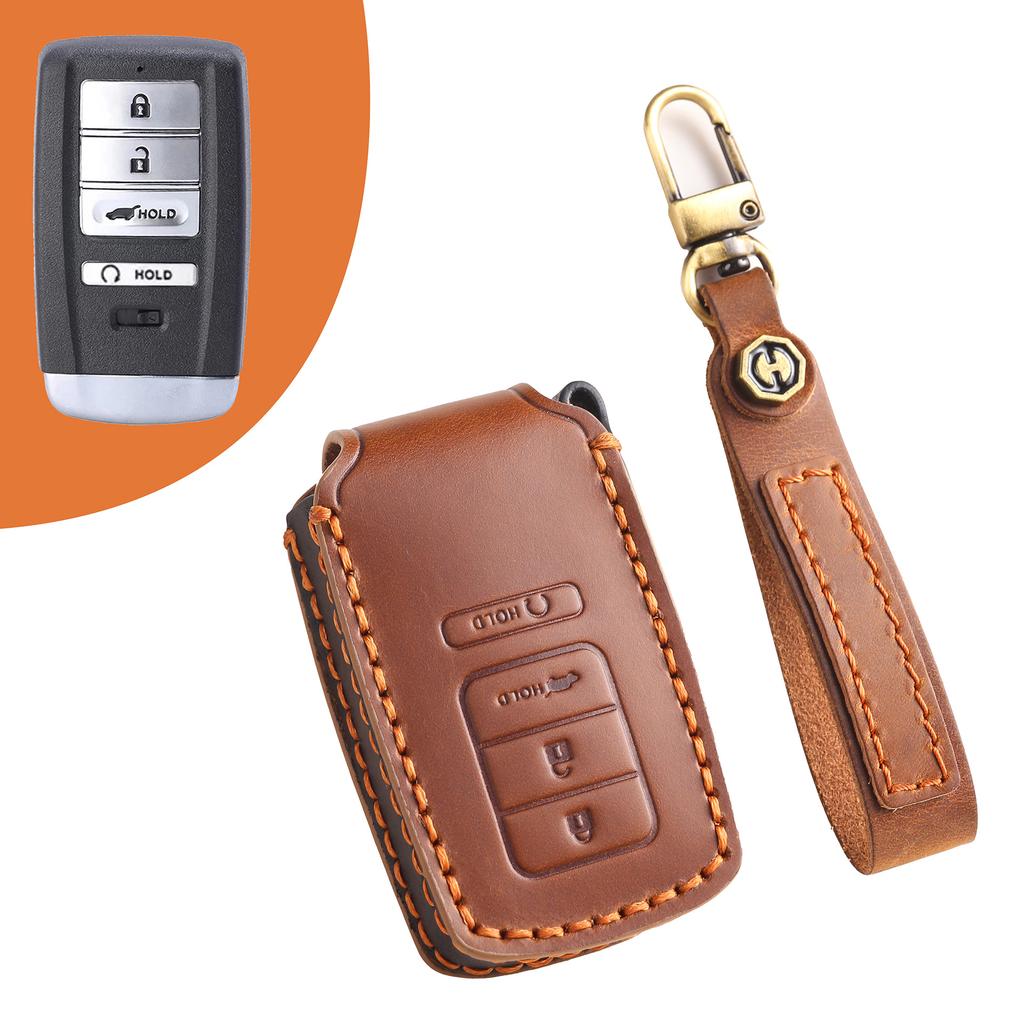 Suitable for Acura Key Cover MDX/CDX/RDX/TLXL/RLX/NSX/ILX Car Leather Car Buckle Case Bag