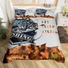 Pike Fish Bedding Striped Bass Big Pattern Hunting and Fishing Themed Duvet Cover for Kids Boys BedRoom Decorations for Teens