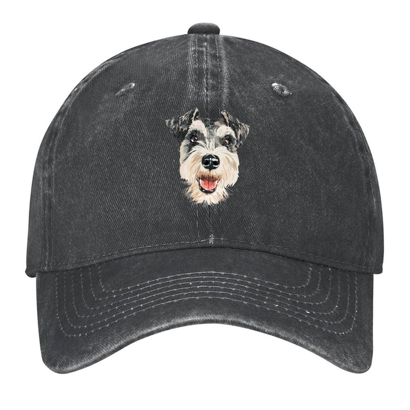 Smiling Schnauzer Baseball Cap New In Hat custom Hat Golf Cap Hat Baseball Cap Baseball Men Women s
