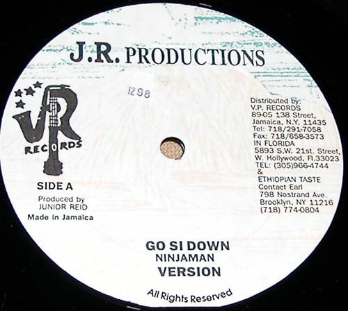 

12inch Record NINJAMAN Go Si Down Pickney Sinting JP003 J.R. Production US Reggae Ska Dub Used