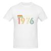 Vintage 1976 50th Birthday Gift Distressed Design Dating Tshirt Street Vibe Suitable For All Seasons Cotton Tee