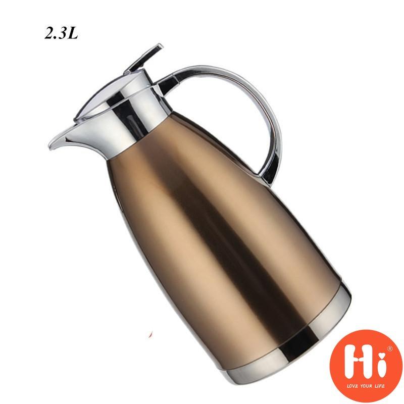 Hi Edelstahl-Isolierung, Vakuum-Thermo-Wasserkrug, Thermokaraffen, Reise-Wasserflasche, Wasserkocher, Kaffeekanne