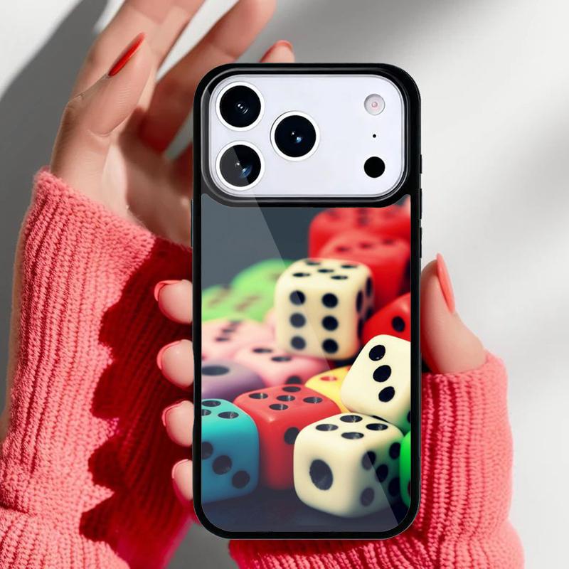 Dices Poker Casino Phone Case for iPhone 17 16 15 14 13 Pro Max Back Cover for 12 11 Pro Coque