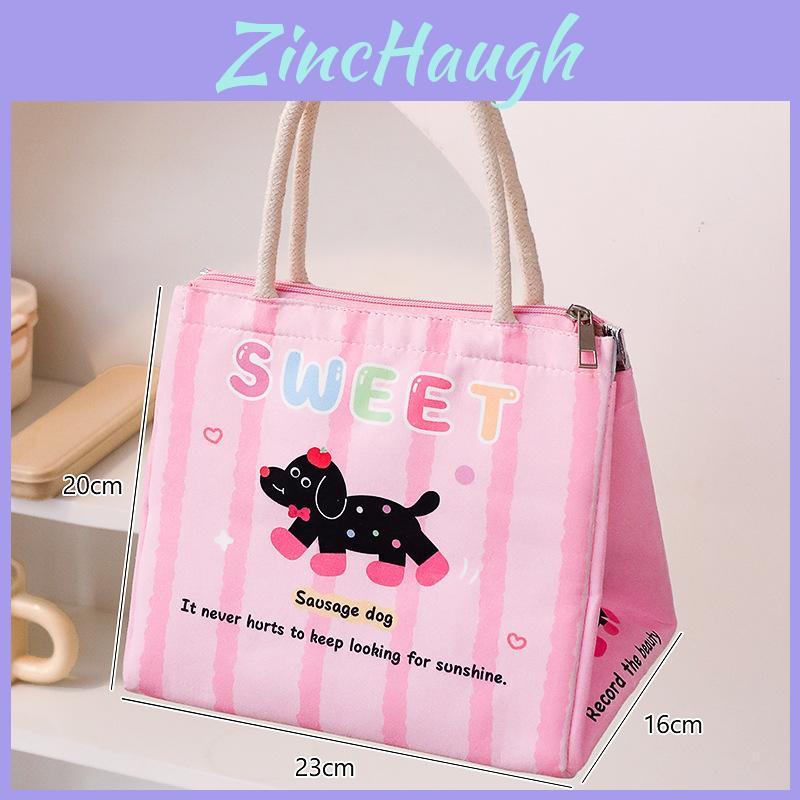 Animalthemed Insulated Lunch Bag For Office Workers With Oxford Cloth And Reusable Design