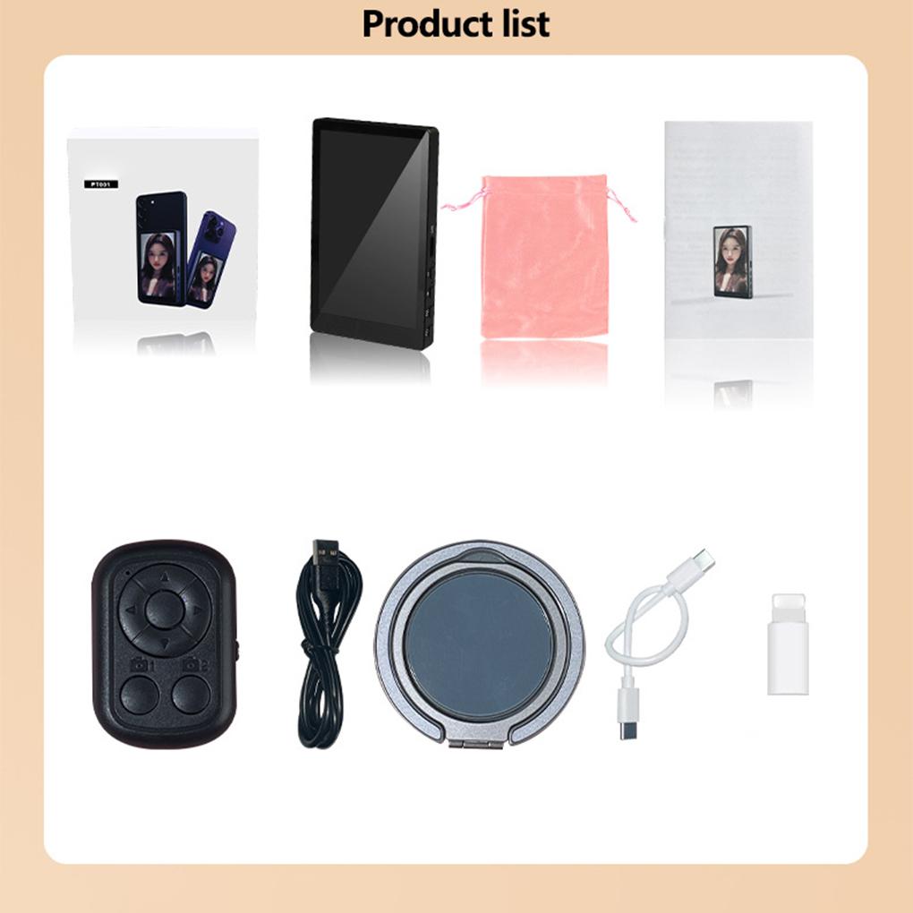 New Wireless Magnetic Mount Vlog Selfie Monitor Screen Phone Rear Camera Selfie WiFi Bluetooth Connection for Selfie Live Vlog