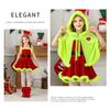 Grinch Kinderkostüm Mit Umhang Und Kleid Für Weihnachtsfeier Kostüm