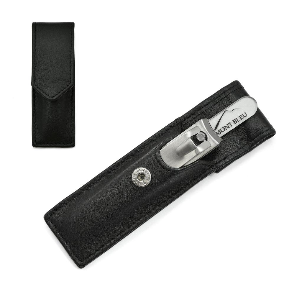 Hans Kniebes' Sonnenschein 2dílná sada na manikúru s kleštičkami na nehty v koženém pouzdře, vyrobeno v Německu