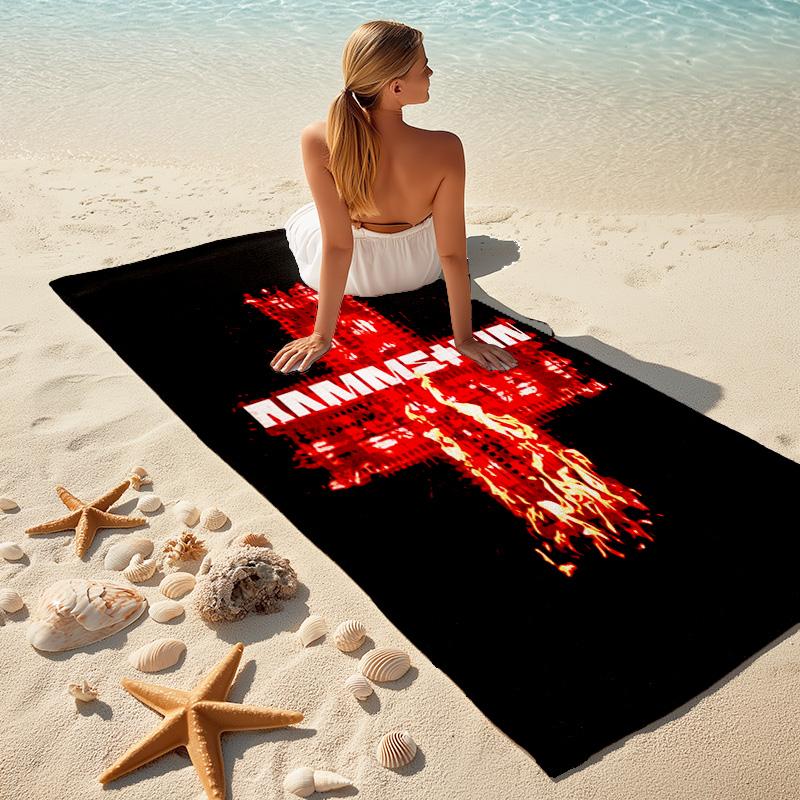 Till Lindemann, Lead Singer of the German Heavy Metal Rock Band Rammstein, Outdoor Camping Vacation Swimming Beach Scarf Decorative Blanket F13