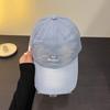 Ripped Letter Embroidery Baseball Cap Children Spring And Summer Soft Top Cap Men'S High Quality Trend