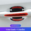 Reflective Carbon Fiber Anti-Collision Car Stickers for Handles, Door Bowl, and Mirrors
