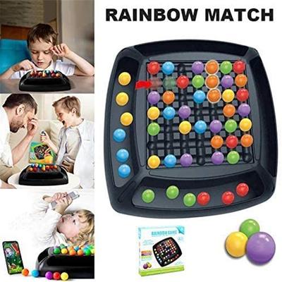 Magic Chess Game Rainbow Ball Matching Toy Interaction Puzzle Elimination Color Educational Set Montessori Toys for Kid Adult