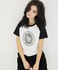 AWESOME STUDIO Circle Symbol Raglan Short Sleeve T-Shirt White