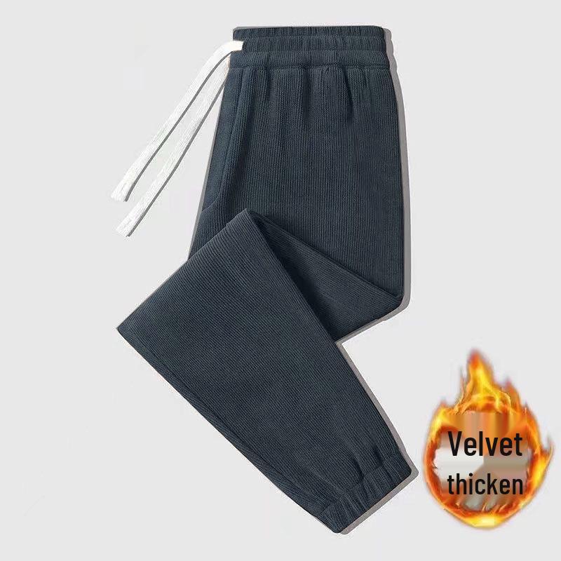 Women's High Waist Corduroy Joggers - Casual, Plus Size, Versatile Sweatpants
