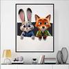 Disney Diamond Painting Zootopia Judy  Nick Interactive 5D DIY Rhinestone Diamond Embroidery Cross Stitch Home and Wedding Decoration