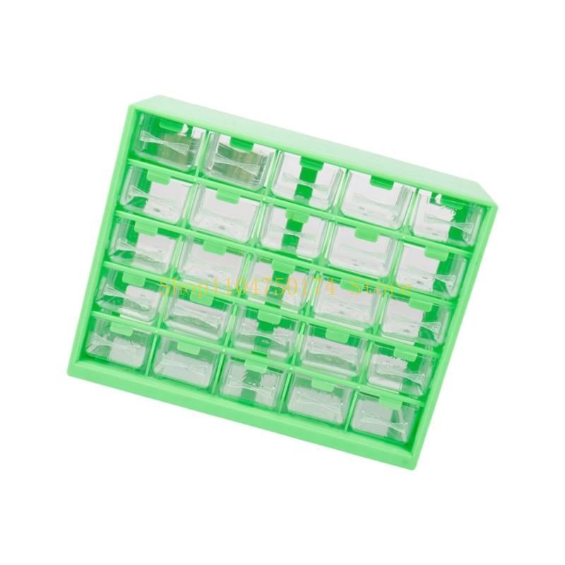 Model Stackable Clear Drawer Organizers 25 Compartments For Tool Hardware Accessories Easy Cleaning Designs top sale