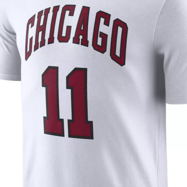 Nike Chicago Bulls City Edition Demar Derozan Vintage Logo Letter Print Comfortable Sports Training Short Sleeve T-Shirt Men Tops White DV5980-101