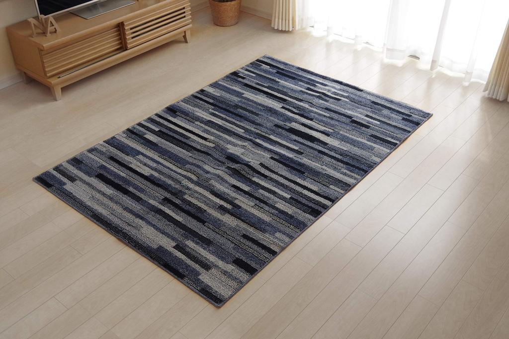 IKEHIKO Rug, Blue, 130 X 190 Cm, Mattone, Plain Weave, 4723159