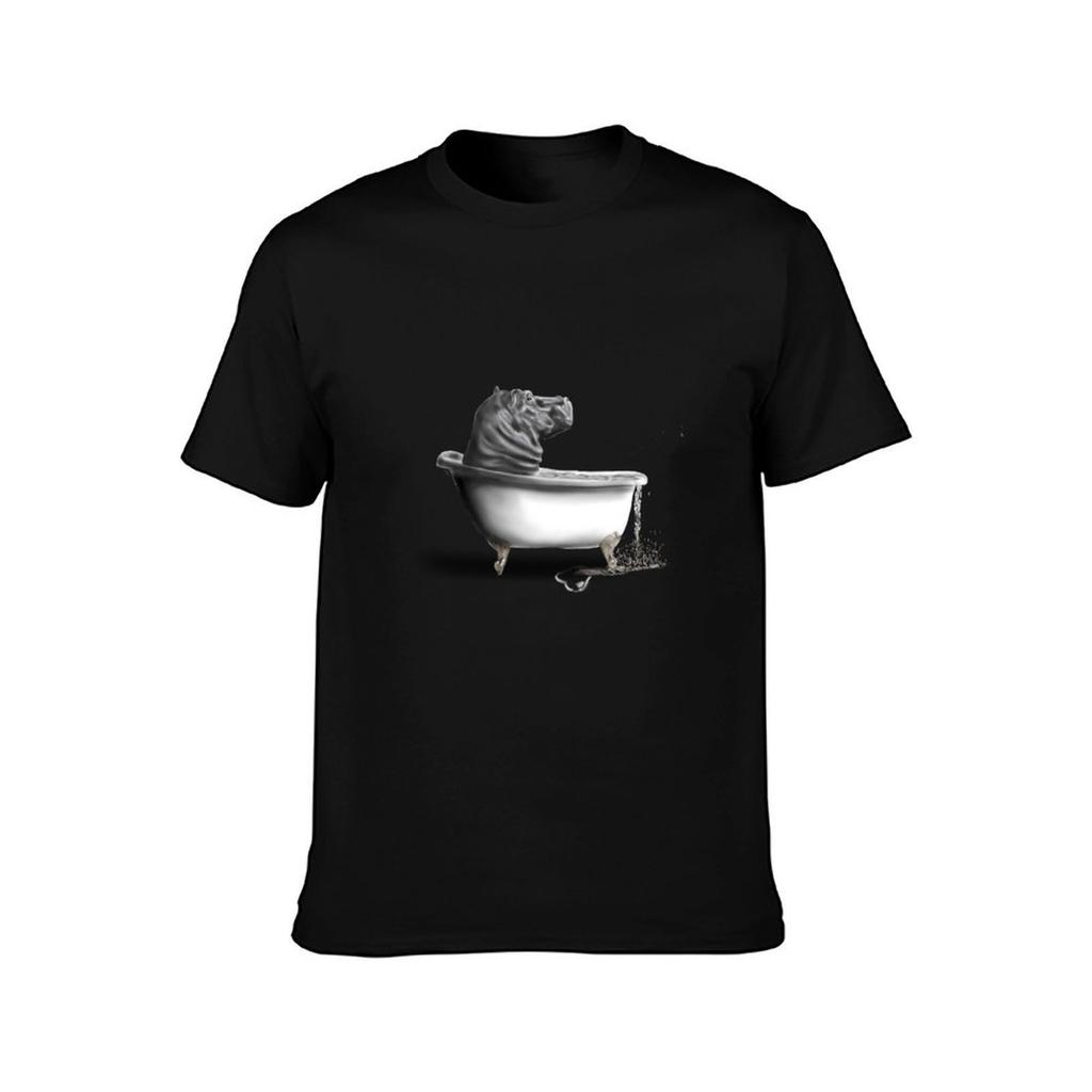 Nilpferd in der Badewanne T-Shirt UV-Schutz Outdoor T-Shirt