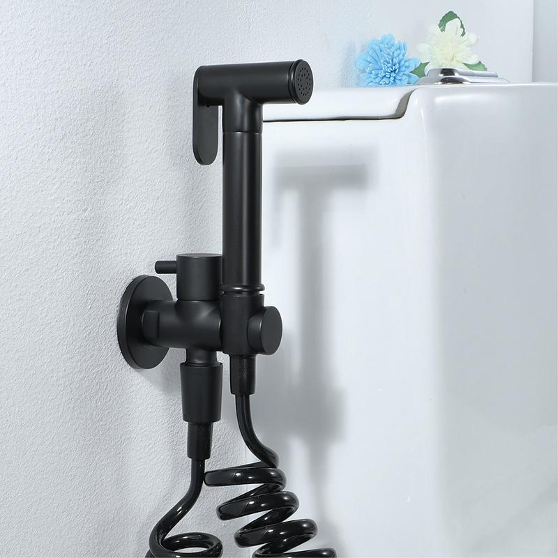 Bidet Faucet Stainless Steel Portable Toilet Bidet Sprayer Set Toilet Faucet Hygienic Shower Hot Cold Water Shoer Head