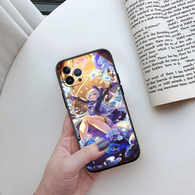 Genshin Impact Furina Phone Case for Motorola Moto Edge 60 60s 70 G86 G56 G54 E14 G04S G45 G54 G64 Pro Power Neo Fusion