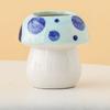 Mushroom Pen Holder Ceramic Desktop Cute Girl Pen Holder Office Stationery Shelf Children's Student Creative Ornament