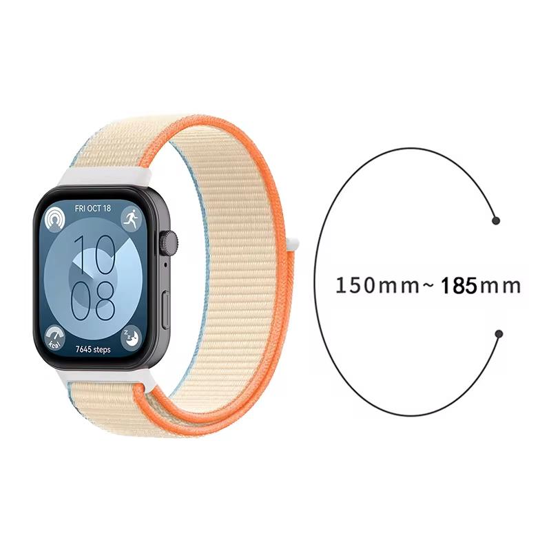 nylon Loop for HUAWEI watch fit 3 4 pro strap smartwatch accessories sport wristband bracelet correa for HUAWEI watch fit 4 band