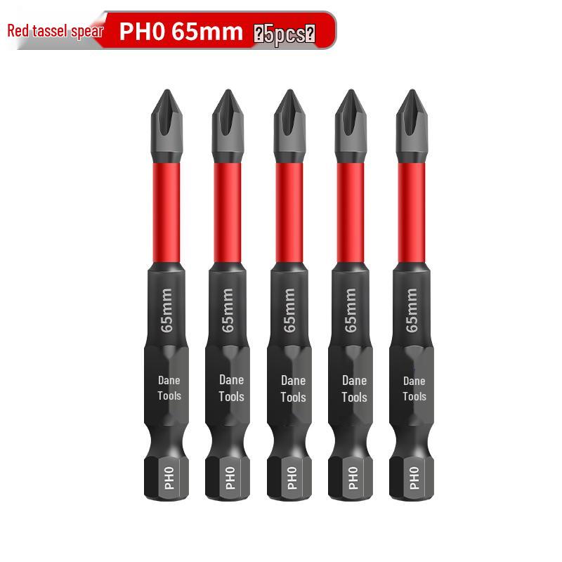 PH0 Tungsten Steel Phillips Bit: Magnetic, Impact Resistant, Non-Slip Screwdriver, Hex Shank for Electric Drill