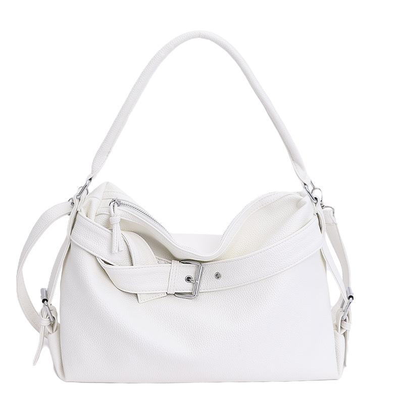 Tote bag women's large capacity pleated lazy armpit bag Spice girl locomotive shoulder bag women's casual fashion women's bag